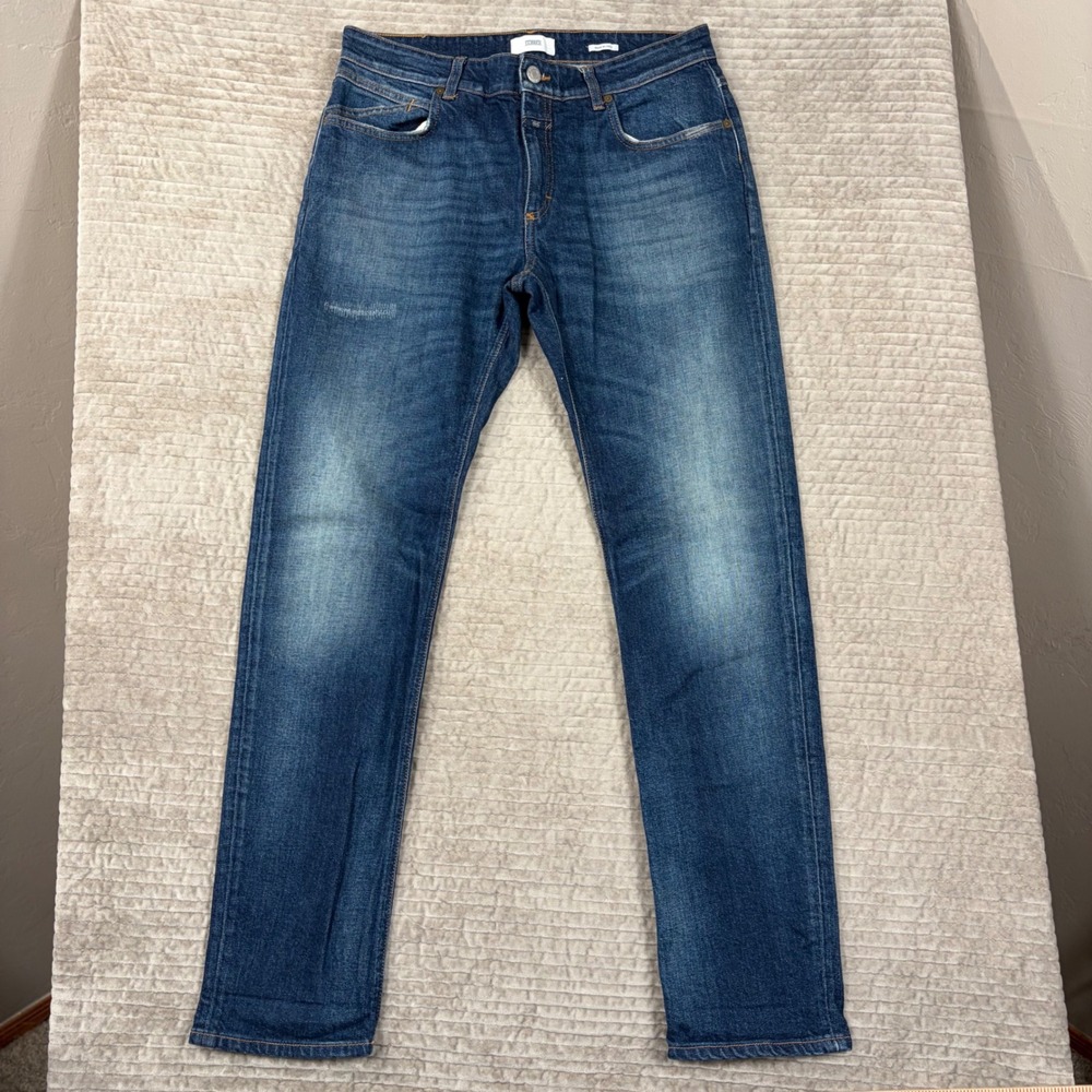 Closed Unity Slim Jeans Mens 33 Candiani Italian Denim Blue C32102-05X-8F